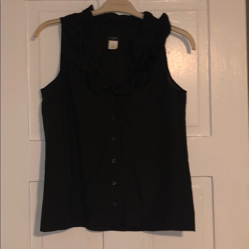 J crew rosette blouse